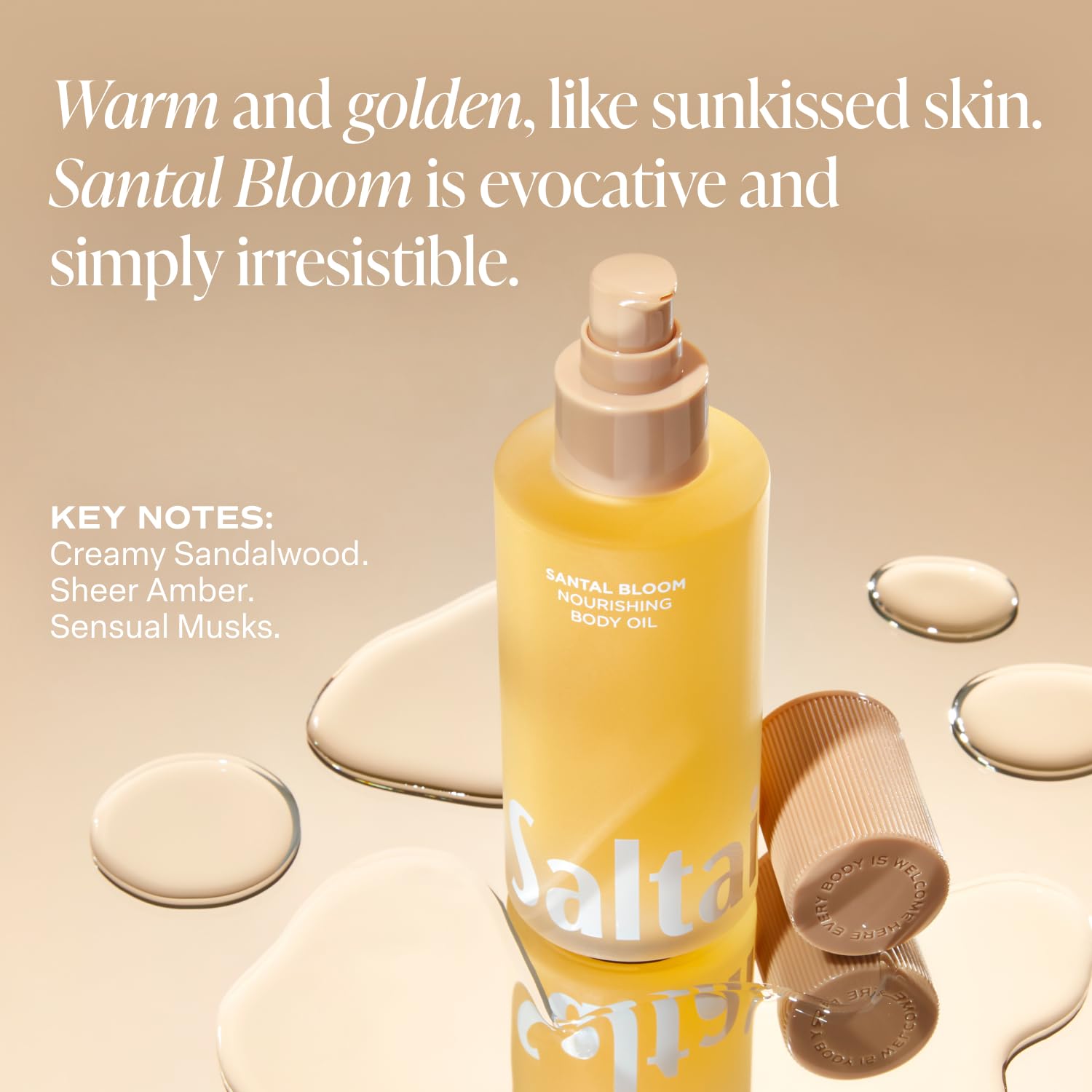 Body Oil. Luxurious Santal Bloom After Shower and Bath Oil Moisturizer for Women and Men - Image 3