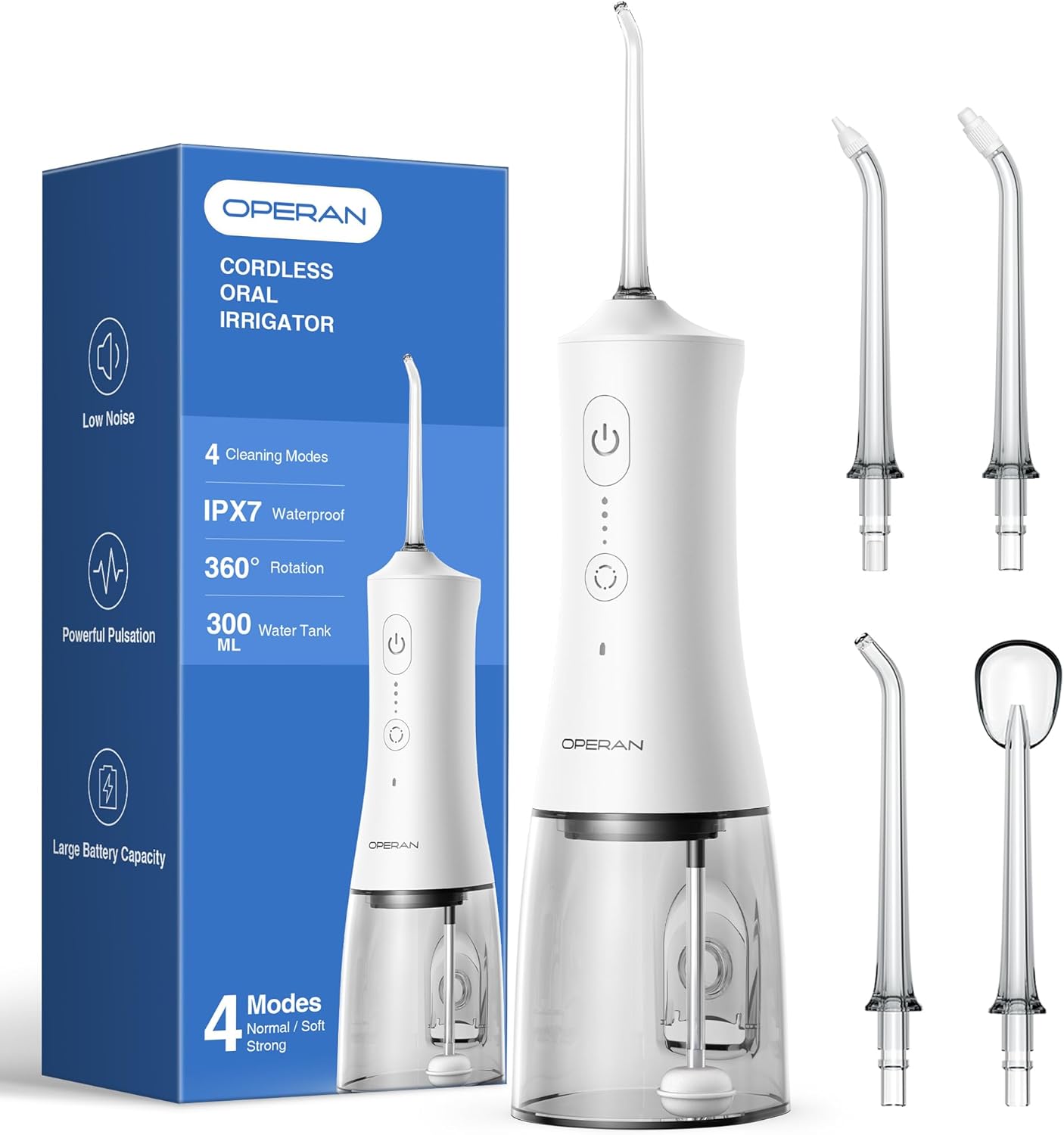 Water Flosser for Teeth Cleaning Upgraded 300ml